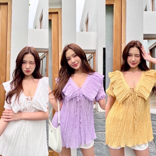 happykaty_ มินิเดรส สีหวานพาสเทล minidress เดรสเกาหลีเกาใจ 💝