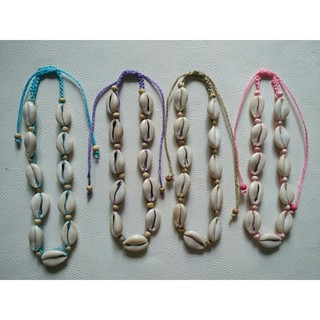 สร้อยคอเชือกถักหอยเบี้ย (Macrame Seashell-Necklace)