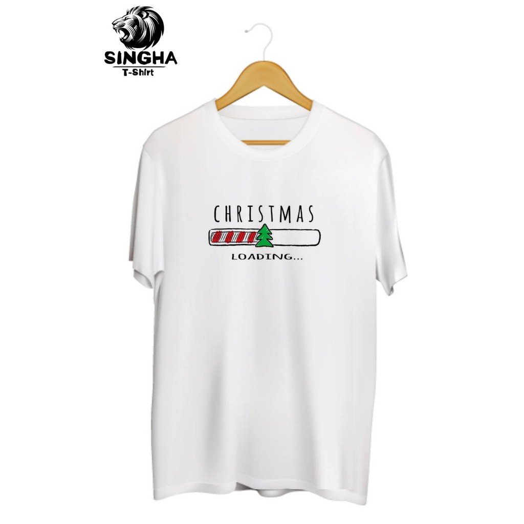SINGHA T-Shirt Christmas Collection🎄 เสื้อยืดสกรีนลาย Merry Christmas Loading