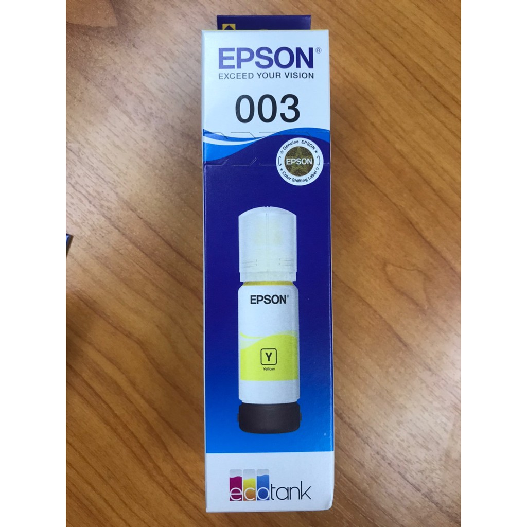 หมึกEpson 003Y หมึกเติมสำหรับ EPSON L3110/3150   สีเหลือง (มีกล่อง)