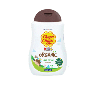 [ใหม่]Chupa Chups Kids ORGANIC Head to Toe ครีมอาบน้ำ+สระผม 250มล. สูตรออร์แกนิคอ่อนโยนต่อลูกน้อย