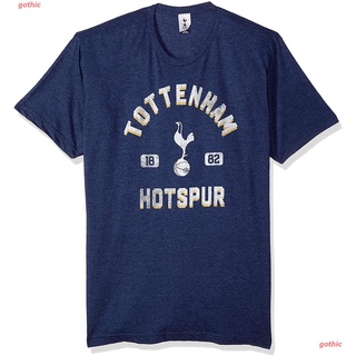 เสื้อยืดยอดนิยม Mens Tottenham Hotspur Football Club Distressed Bird Logo T-Shirt Short sleeve T-shirts