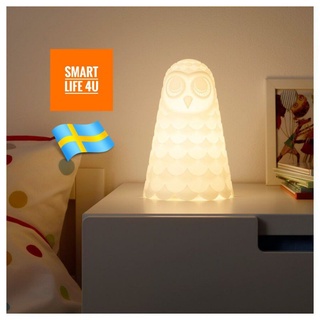 โคมไฟ IKEA SOLBO โคมไฟตั้งโต๊ะ LED ซูลบู  [สีขาว][นกฮูก] แถมหลอดไฟ Ikea ไม่ร้อน เปิดได้ทั้งคืน! เคลิมได้!