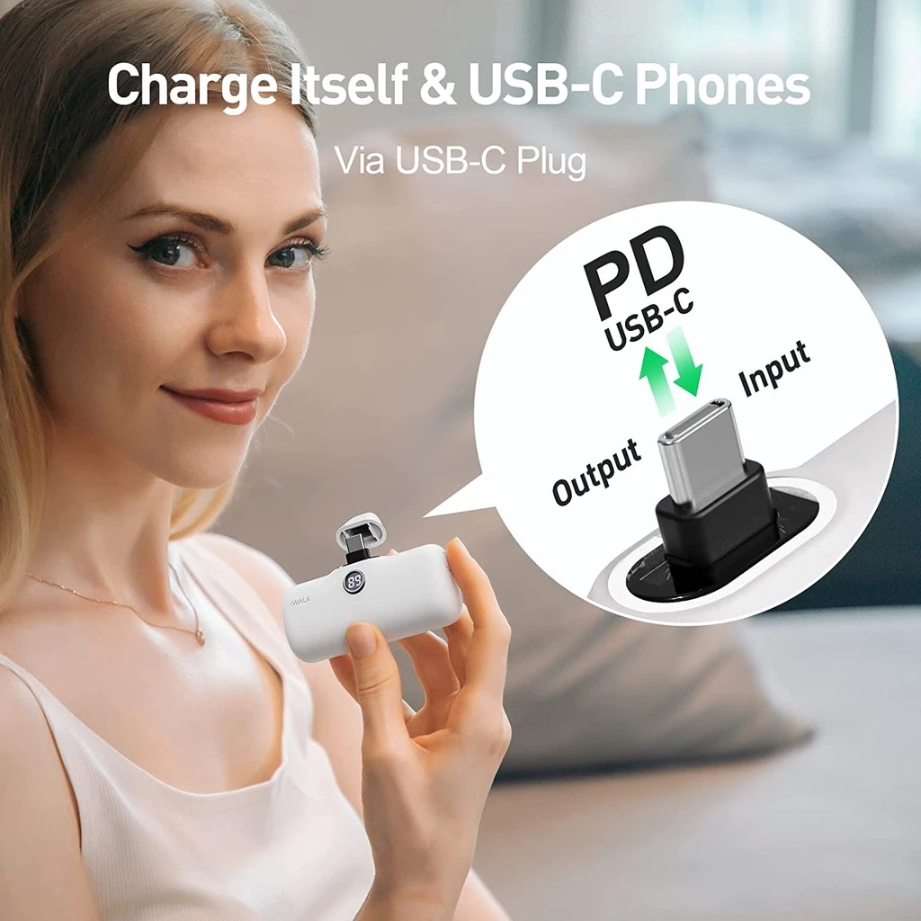 iWALK LinkPod Pro5000 PCแบตสำรองไร้สายแบบชาร์จเร็วหัวTypeCใช้ได้กับ iPhone16,15และสมาร์ทโฟนแอนดรอยด์ thumbnail 7