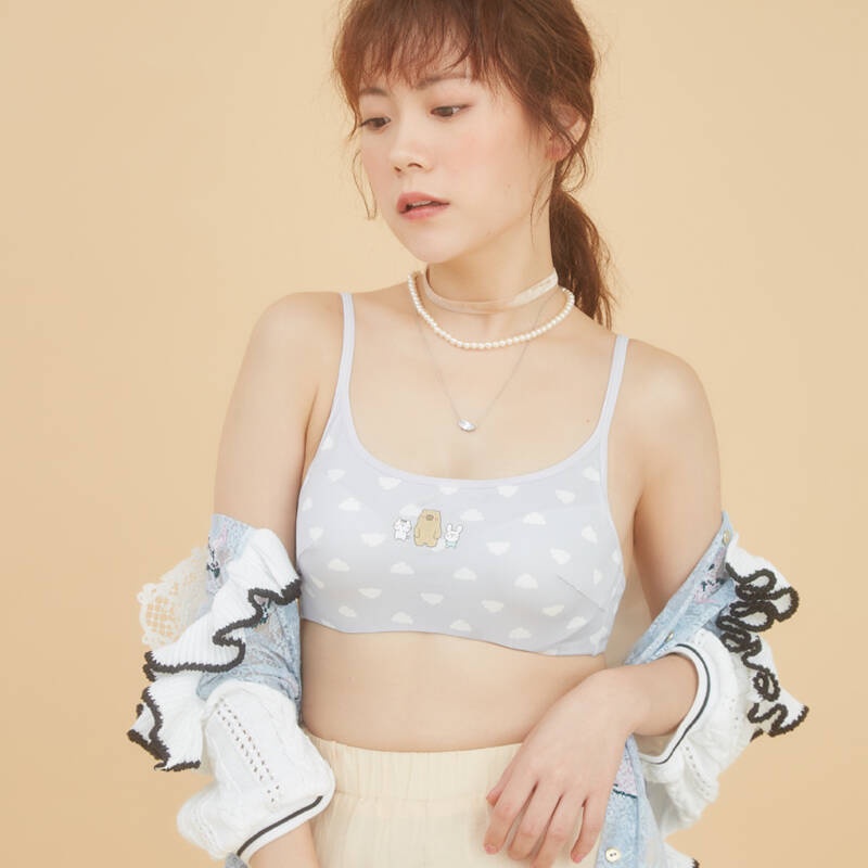 Sabina Pretty Perfect Collection My Sticker SBLU007SL สีเทาอ่อน  มีโครง  ฟองบาง ฿750