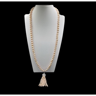 Freshwater pearl ready made necklace. natural pearl necklace for women.