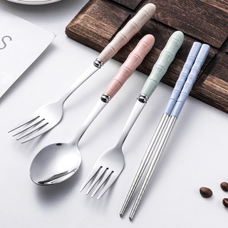 rice straw cutlery set ชุดช้อนส้อมตะเกียบแบบพกพา