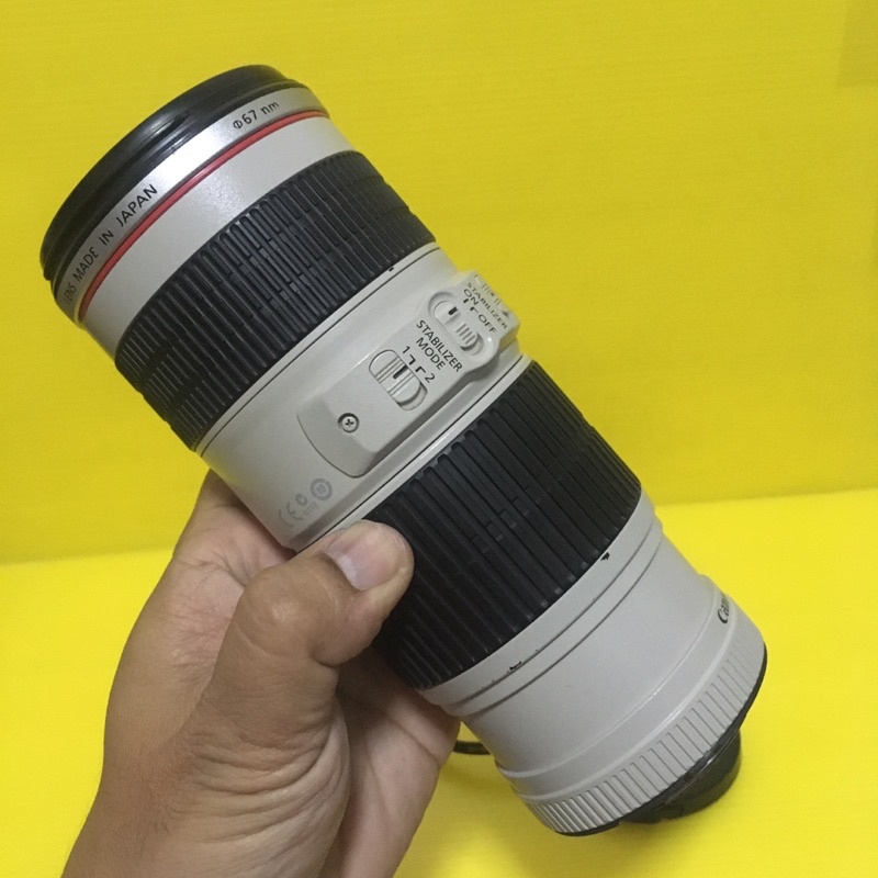Canon 70-200 F4L IS มีกันสั่น มือสอง ใช้น้อย ระยะไกล คอนเสิร์ต นก