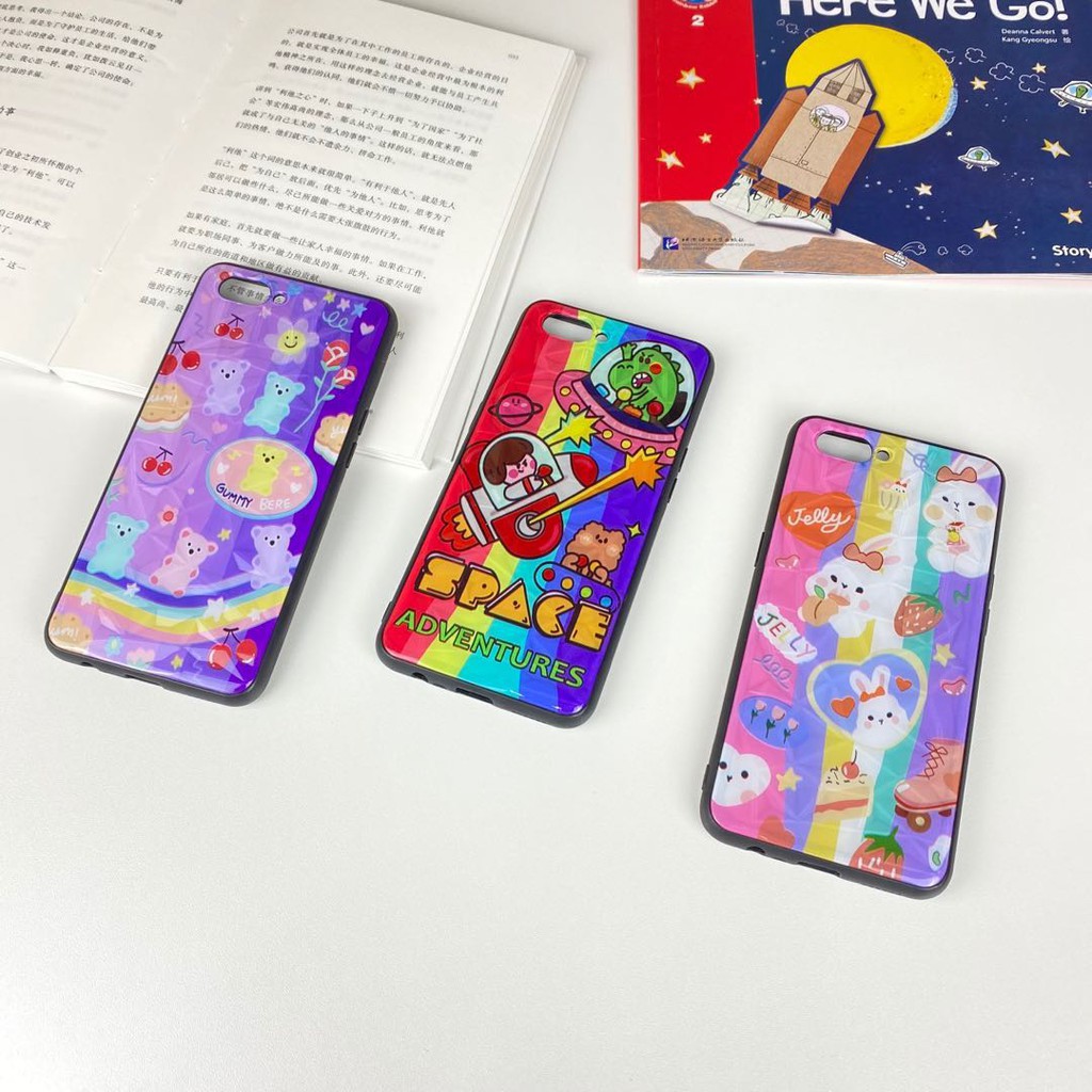 เคสและซองมือถือเคสสีรุ้งลายการ์ตูน เคส3Dสวยๆ Samsung A10S/A11/A51 A12 J2prime A71 A02S Oppo A93 A15 