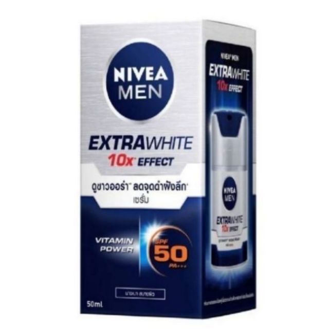 ของแท้ เซรั่มกันแดด Spf50 นีเวียเม็น Nivea Men Extra White0ช | Shopee  Thailand