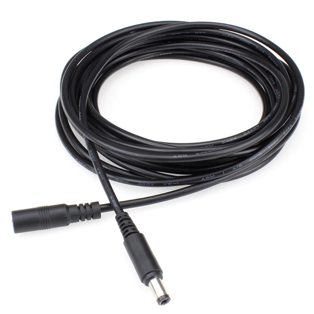 สายไฟต่ออะแดปเตอร์ กล้องวงจรปิดสายชาร์จต่อขยาย DC 12V10m สายไฟต่อสำหรับกล้องวงจรปิด