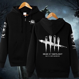 เสื้อกันหนาว มีฮู้ด แต่งซิป ลาย Game Dead By Daylight เหมาะกับเทศกาลฮาโลวีน สําหรับผู้หญิง