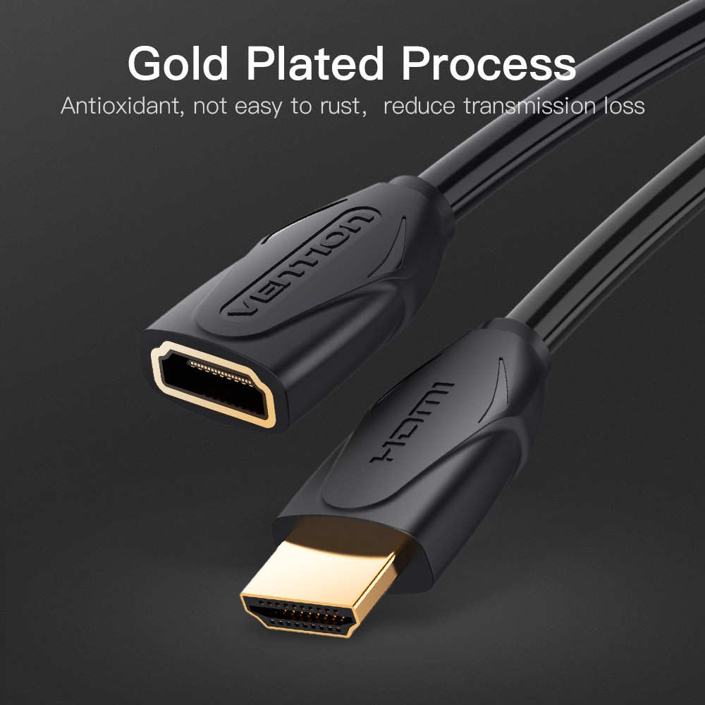Vention สายต่อ HDMI 1080P ตัวผู้ เป็น ตัวเมีย สาย HDMI สําหรับโปรเจคเตอร์ แล็ปท็อป PC