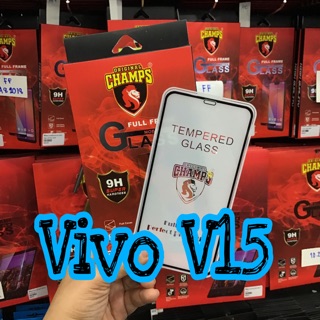 CHAMPS กระจกกันรอยเต็มจอแบบใส รุ่น Vivo V15(ไม่มีฟิล์มด้านหลัง)