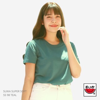 แตงโม (SUIKA) - เสื้อยืดคอกลม SUPERSOFT สี SS98 TEAL