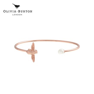 Ori Olivia Burton OB สร้อยข้อมือ กําไลข้อมือ ไข่มุก ผึ้ง สีโรสโกลด์ สําหรับผู้หญิง