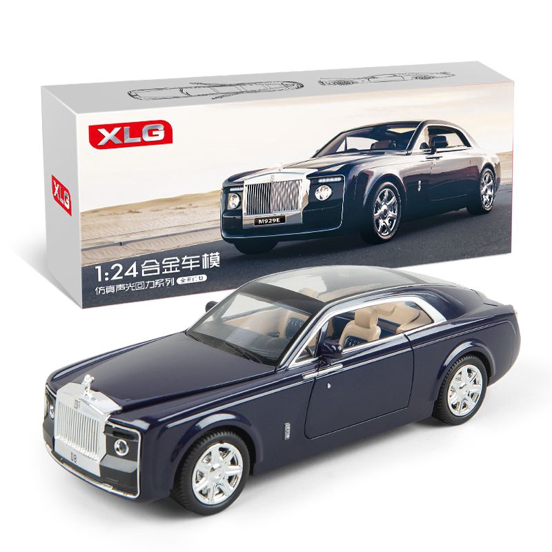 RollsRoyce Sweptail 124 Diecast Model Car Toy Collection Light