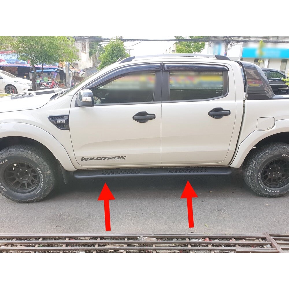 บันไดข้างเหล็กเรนเจอร์ 2012-2022 ทุกรุ่น  v1 บันไดข้างออฟโรด ford ranger 2012-2022 off road side ste