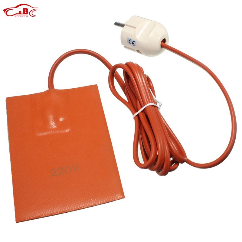 220V 250W Car Engine Oil Pan Sump Tank Heater Pad Car Fuel Tank Heater 9x13cm Engine Oil Tank Wear P