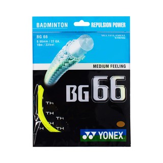 YONEX BG 66 เอ็นไม้แบดมินตัน สีโปร่งแสง ไซส์ One Size อุปกรณ์เสริมอื่นๆ ผู้ชาย กีฬา