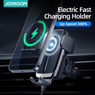 Joyroom 15W Qi อุปกรณ์ชาร์จโทรศัพท์มือถือไร้สายสําหรับติดรถยนต์ เหมาะสำหรับ Samsung S20 iPhone 11/12 Huawei Mate 20 Xiaomi 9