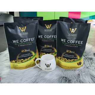 กาแฟอาราบิกาผสมถั่งเช่า we coffee กาแฟอาราบิกาผสมถั่งเช่าและโสมพร้อมสมุนไพร 23 ชนิด(แพ็ค 4 ถุง)