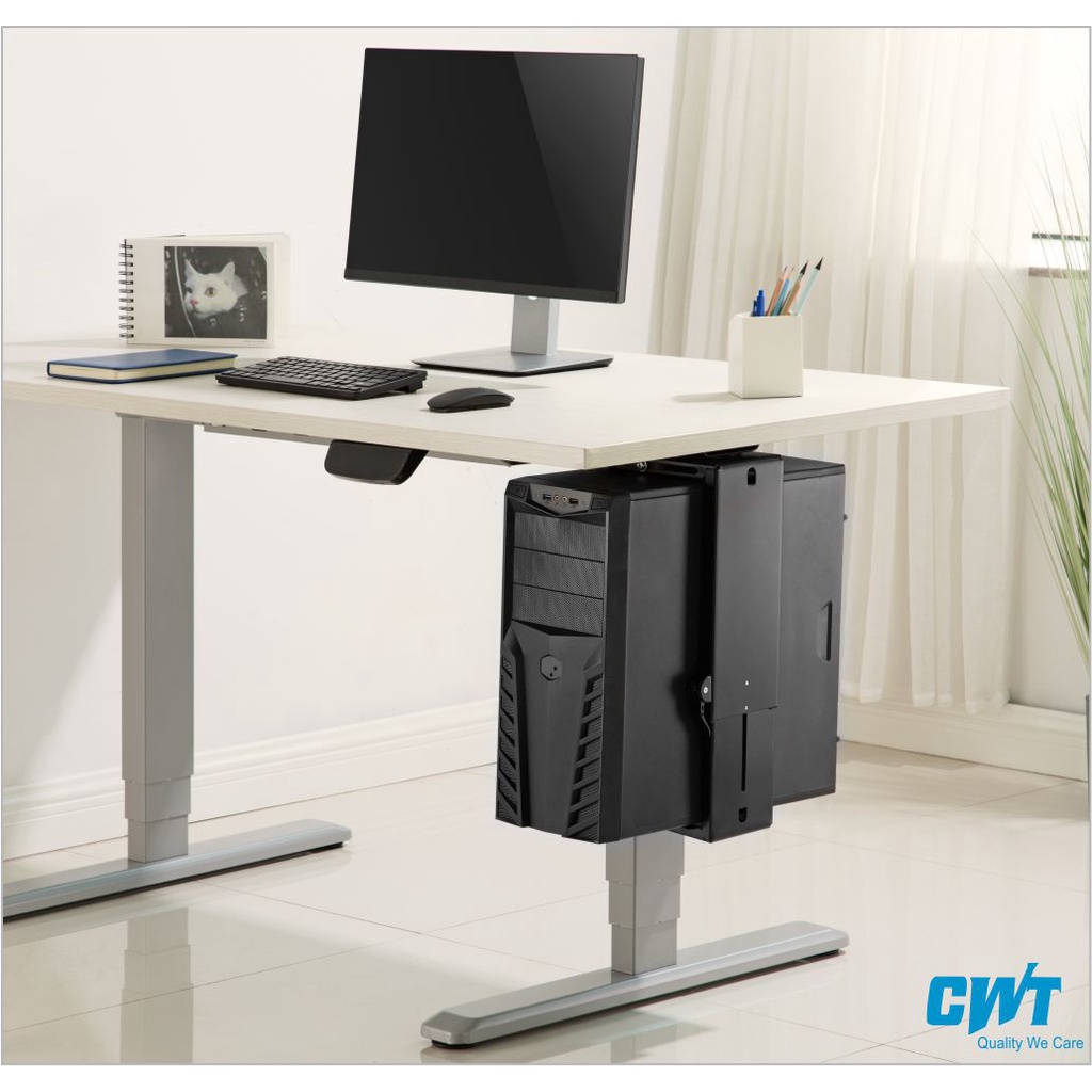 ที่วางเครื่องซีพียู CPU สำหรับยึดแขวนใต้โต๊ะ CPU-Holder รุ่น CWT-CPU19 ...