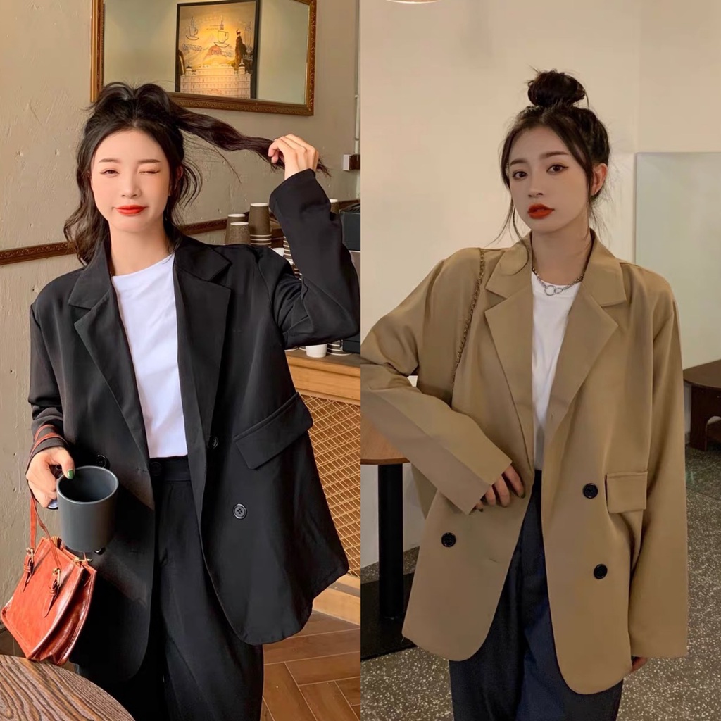 🔥🔥สิ่งค้าส่งจากไทย เสื้อสูทงานเกาหลี เเขนยาว ผ้าดี พร้อมส่ง821