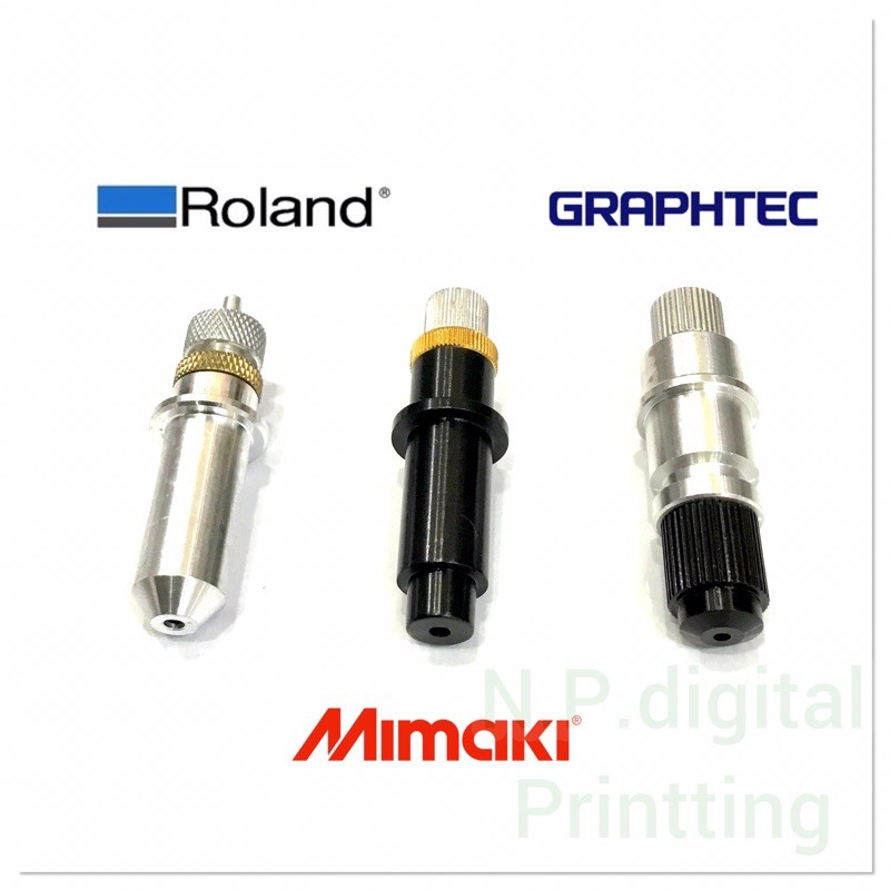 หัวจับใบมีดเครื่องตัดสติ๊กเกอร์ Graphtec Mimaki Roland กราฟเทค มิมากิ โรแลน (ราคาต่อ 1 ชิ้น)