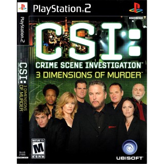 แผ่นเกมส์ CSI 3 Dimensions of MurderPS2 Playstation2 คุณภาพสูง ราคาถูก