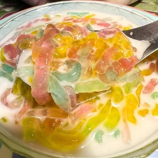 ลอดช่องสิงคโปร์รวมรส แป้งสาคูต้นแพคละ500กรัม