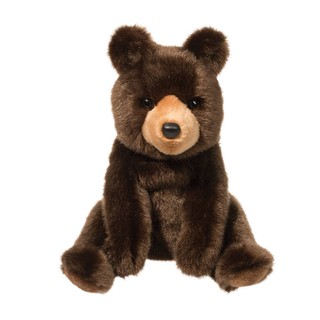 ตุ๊กตานิ่ม แบรนด์ ดักลาส Douglas ตุ๊กตาหมีสีน้ำตาล แคล Cal Brown Bear ขนาดสูง 10 นิ้ว