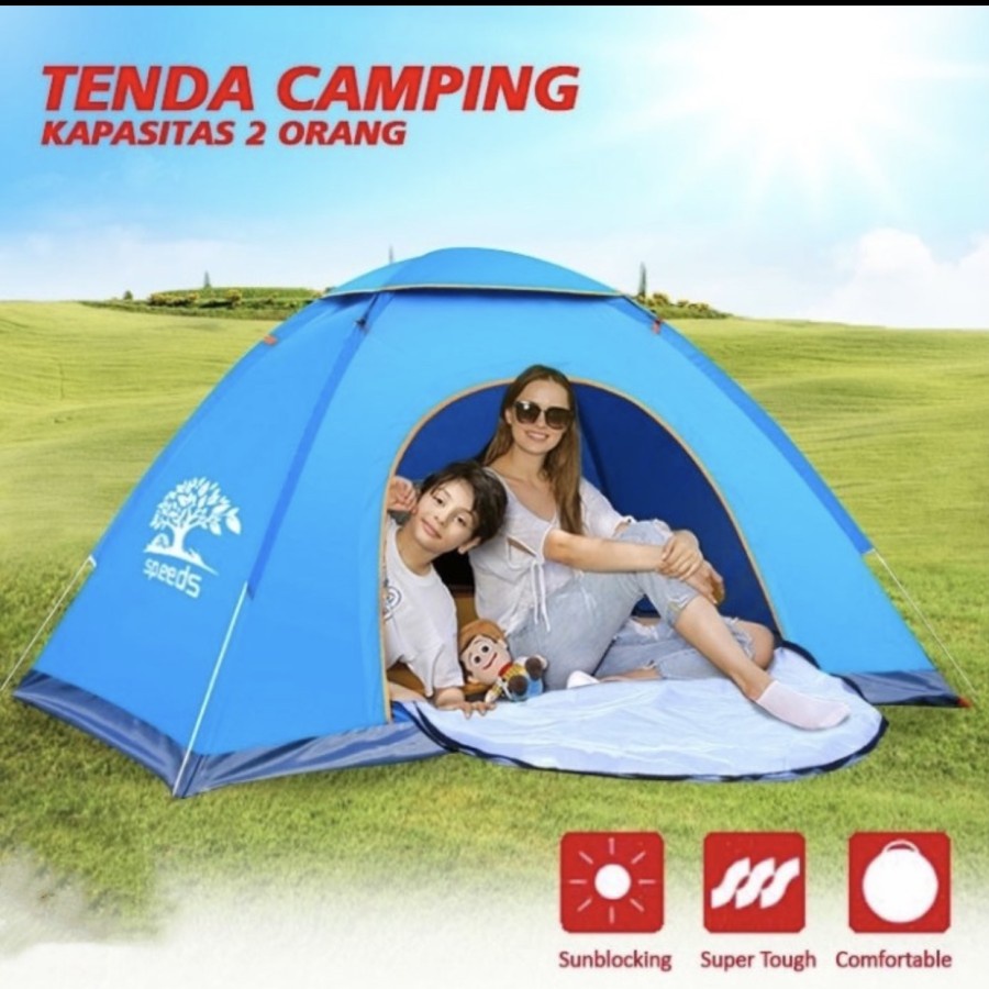 TENDA เต็นท์ตั้งแคมป์ 2 คนแบบพับได้กันน้ําแบบพกพา LX 018-40