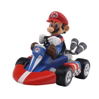 1 ตัว ถอยหลัง วิ่งได้ mario gokart มาริโอ้ มาริโอ รถแข่ง model 13cm figure racing car