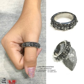 แหวนกางเขน Ch Cross สแตนเลสแท้ stainless 316l ring แหวนแฟชั่น แหวนผู้ชาย แหวนสแตนเลส originallution