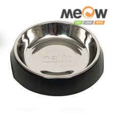43871 CATIT SINGLE CAT จานอาหารแมว สีดํา 200 มล.