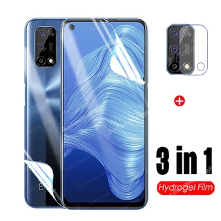 3 In 1 ฟิล์มไฮโดรเจลกันรอยหน้าจอสําหรับ Oppo Realme 7 5G สําหรับ Realme V5 5G X7 7 Pro