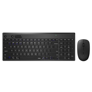 Rapoo รุ่น 8050T Multi-mode Wireless Keyboard & Mouse - Black (คีย์บอร์ด & เม้าส์)