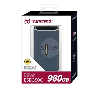 Transcend External SSD 960GB  รับประกัน 3 ปี - มีใบกำกับภาษี-TS960GESD350C