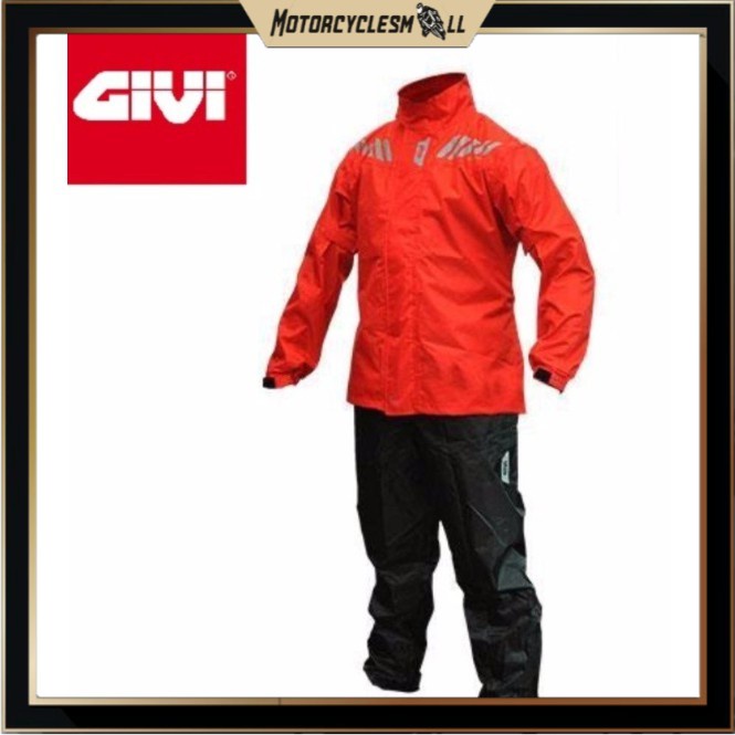 RAINCOAT GIVI NEW RRS04 ชุดกันฝน (สีแดง) : ไซส์ S-3XL