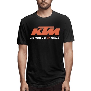 Ktm เสื้อยืดลําลอง สําหรับผู้ชาย แขนสั้น คอกลม พิมพ์ลาย Ktm Ready To Race