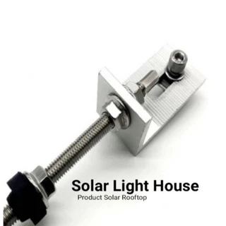 ขายึดรางสำหรับหลังคากระเบื้องลอนคู่ SOLAR CELL L - feet Hook hanger bolt ขนาด10M×200mm