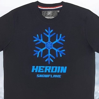 ค่าของเงินเสื้อยืดลายใหม่ Heroin SnowS-3XL