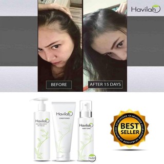 Havilah shampoo conditioner tonic ผลิตภัณฑ์สมุนไพร ชุด3ชิ้น