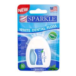 ไหมขัดฟัน Sparkle White Dental Floss Expending Spearmint