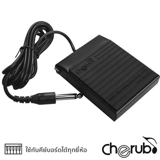 Cherub WTB-004 ฟุตสวิทช์คีย์บอร์ด แบบปรับได้ 2 ขั้ว ใช้กับคีย์บอร์ดได้ทุกยี่ห้อ (Keyboard Midi Sustain Pedal)