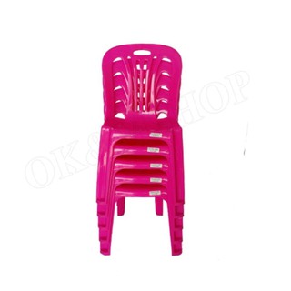 OK&amp;M Shop เก้าอี้เด็ก รุ่น KID CHAIR FT218(แพ็ค5ตัว)สีชมพู