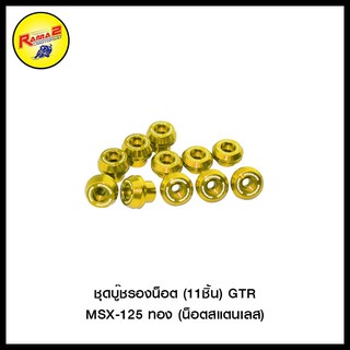 ชุดบู๊ชรองน็อต (11ชิ้น) GTR MSX-125 (น็อตสแตนเลส)