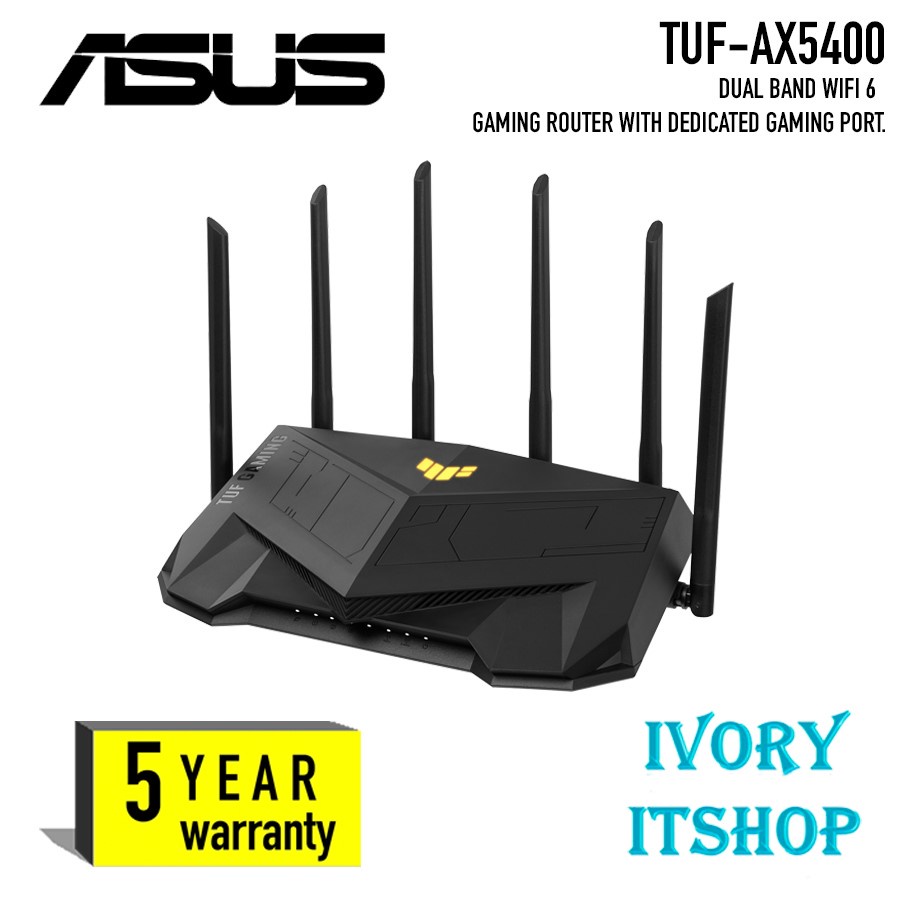 ASUS TUF Gaming AX5400 (TUF-AX5400) Dual Band WiFi 6 Gaming Router