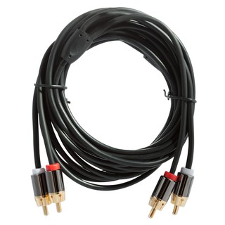 สายสัญญาณเสียง เกรดพรีเมียม สาย 2RCA ออก 2RCA (ขาว, แดง) ยี่ห้อ MACNUS รุ่น HC3203-5.0M. PREMIUM CABLE (สายกลม) รับประกั